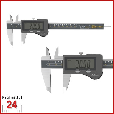 Sylvac IP67 Digital Messschieber  150 mm
S_Cal EVO BASIC - 8101502
Datenausgang: nein
Tiefenmaß: eckig, 4 x 1.4 mm