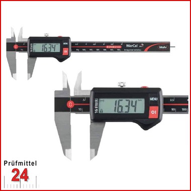 Digital Messschieber IP67 Mahr 150 mm
MarCal 16 EWRi 4103403
WIRELESS integriert
mit eckigem Tiefenmaß
und Reibrad