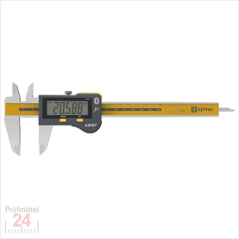 Sylvac IP67 Digital Messschieber  150 mm
S_Cal EVO SMART MICRON - 9109516
Built-in Bluetooth integriert  
Tiefenmaß: rund, Ø 1.5 mm