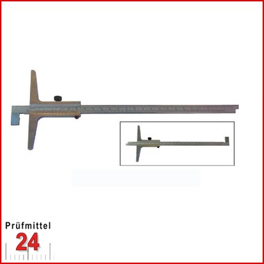 Tiefenmessschieber 200 mm
mit umsteckbarer Stange
Brückenlänge: 100 mm