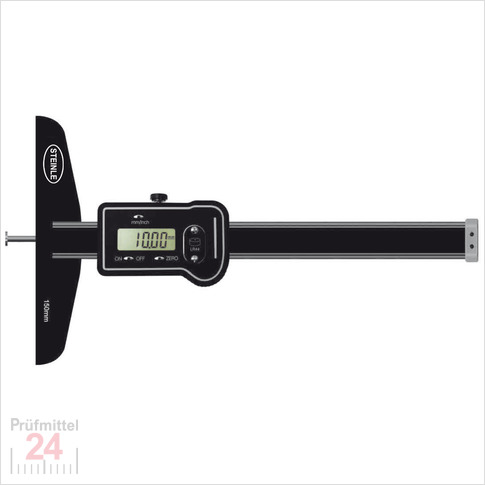 STEINLE 1631 Digitaler Nuten Tiefenmessschieber 300 mm
zum Messen von Nuten und Bohrungstiefen
Inkl. Messbrücke: 150 und 350 mm