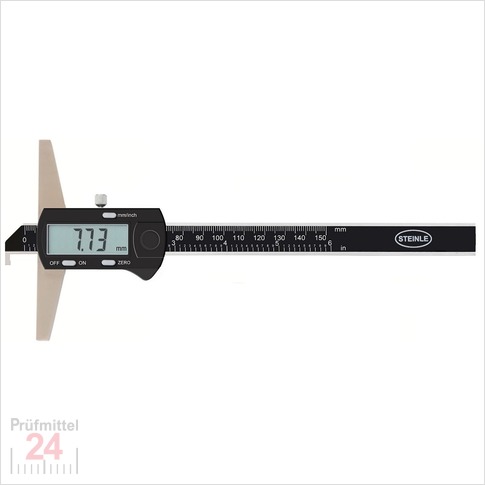 STEINLE 1641 Tiefenmessschieber Digital150 mm  mit Einfachhaken
16410150 /  - Messbrücke: 100 mm 