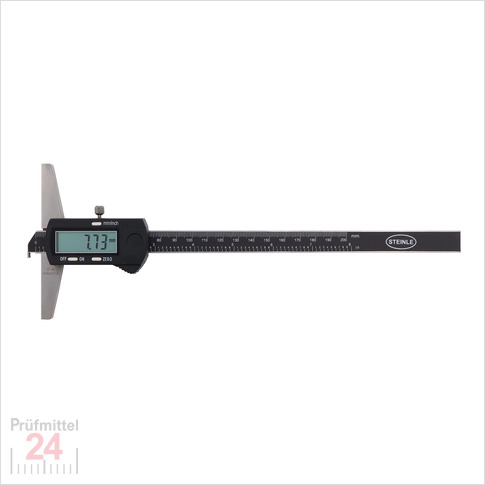STEINLE 1641 Tiefenmessschieber Digital200 mm  mit Einfachhaken
16410200 /  - Messbrücke: 100 mm 
