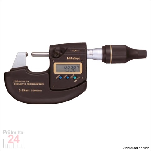 Mitutoyo Digimatic Bügelmessschraube  0 - 25 mm 
293-100-20 Serie 293 Ablesung: 0,0001 mm
Absolute, hochgenau
