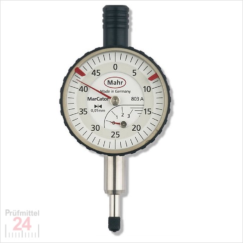 Messuhr Mahr Analog
MarCator 803 A
Messspanne: 0 - 3 mm
Ablesung: 0,01 mm
