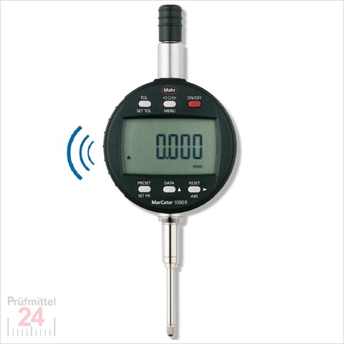 Digital Mahr Messuhr 1086Ri 25 mm
MarCator 4337625 (Ersatz für 4337125)
Ablesung: 0,001 mm
mit integriertem WIRELESS Sender