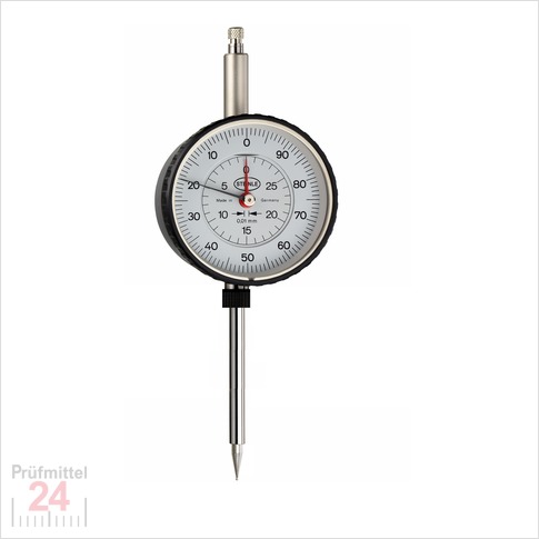 STEINLE 3906 Messuhr 0 - 30 mm - linkslaufend beziffert
Ablesung: 0,01 mm
Ziffernblatt: 58 mm Zeigerumdrehung: 1 mm