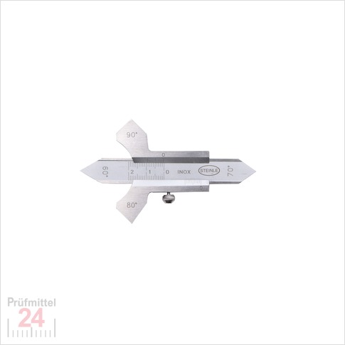 STEINLE 4108 Schweissnahtlehre mit Noniusablesung 0 - 20 mm
Winkel 60°, 70°, 80° und 90°