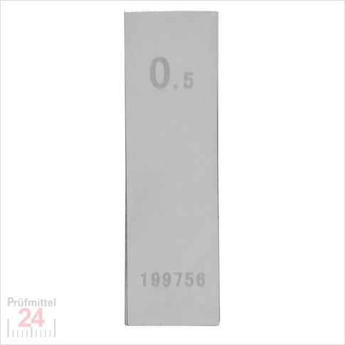 STEINLE 4202 Einzel Parallel Endmaß Stahl 0,5 mm
DIN EN ISO 3650 mit Toleranzklasse: 0