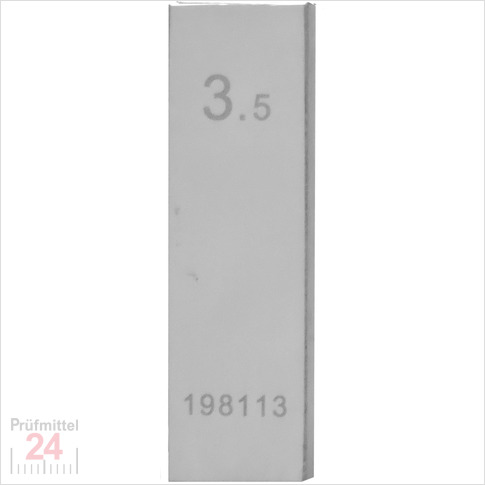 STEINLE 4202 Einzel Parallel Endmaß Stahl 3,5 mm
DIN EN ISO 3650 mit Toleranzklasse: 0