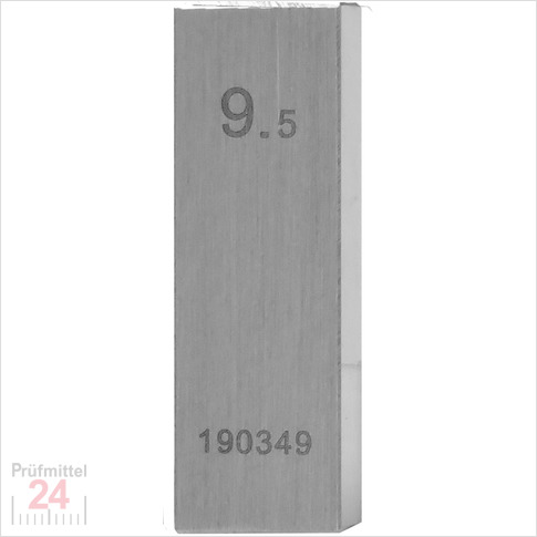 STEINLE 4202 Einzel Parallel Endmaß Stahl 9,5 mm
DIN EN ISO 3650 mit Toleranzklasse: 0