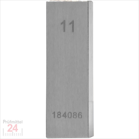 STEINLE 4202 Einzel Parallel Endmaß Stahl 11 mm
DIN EN ISO 3650 mit Toleranzklasse: 0