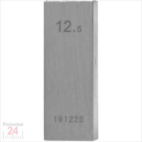 STEINLE 4202 Einzel Parallel Endmaß Stahl 12,5 mm
DIN EN ISO 3650 mit Toleranzklasse: 0