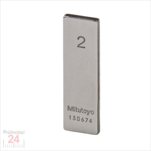 Mitutoyo Einzel Parallel Endmaß Stahl 2 mm
DIN EN ISO 3650 mit Toleranzklasse: 1
inkl. Herstellerprüfzertifikat