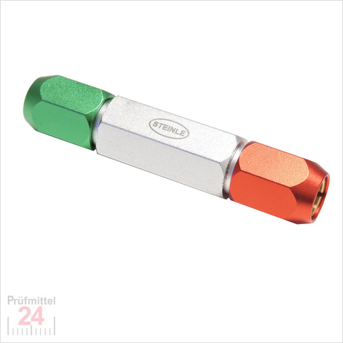 STEINLE 4311 Alu Prüfstifthalter 10,00 - 10,99 mm
mit Doppel-Spannung - Rot/Grün