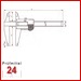 Mitutoyo ABSOLUTE Serie 551  mit Messschneiden 500 mm
Digital Werkstattmessschieber 551-204-10
Schnabel: 150 mm