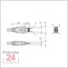 Mitutoyo Digimatic Leitung, gerade, 1 m
Digimatic/Digimatic 2/Digimatic S1 Schnittstelle
06AGL011