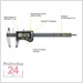 Sylvac IP67 Digital Messschieber  200 mm
S_Cal EVO SMART - 8101526
Built-in Bluetooth integriert  
Tiefenmaß: eckig, 4 x 1.4 mm