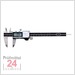 STEINLE 1424 Digital IP67 Messschieber 150 mm
mit Feststellschraube, Ablesung: 0,01 mm
Tiefenmaß eckig