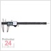 STEINLE 1424 Digital IP67 Messschieber 200 mm
mit Feststellschraube, Ablesung: 0,01 mm
Tiefenmaß eckig
