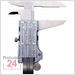 STEINLE 1424 Digital IP67 Messschieber 200 mm
mit Feststellschraube, Ablesung: 0,01 mm
Tiefenmaß eckig