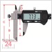 STEINLE 1530 Sonder Messschieber 200 mm
mit verschiebbarem Schnabel