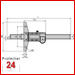 Mitutoyo ABSOLUTE Digimatic Tiefenmessschieber 300 mm  
571-203-30 / Serie 571 - Messbrücke: 100 mm 