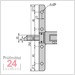 STEINLE 1630 Tiefenmessschieber Digital300 mm  
970300 / Extra-leicht - Messbrücke: 150 mm 