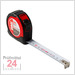 BMI Taschenbandmaß 472 twoComp, Länge 3 m, mm-Teilung 
Bandbreite: 16 mm, weiß lackiertes Band , Gehäuse rot
Massband 472341
