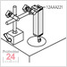 MITUTOYO Adapter für Magnetstativ
12AAA221